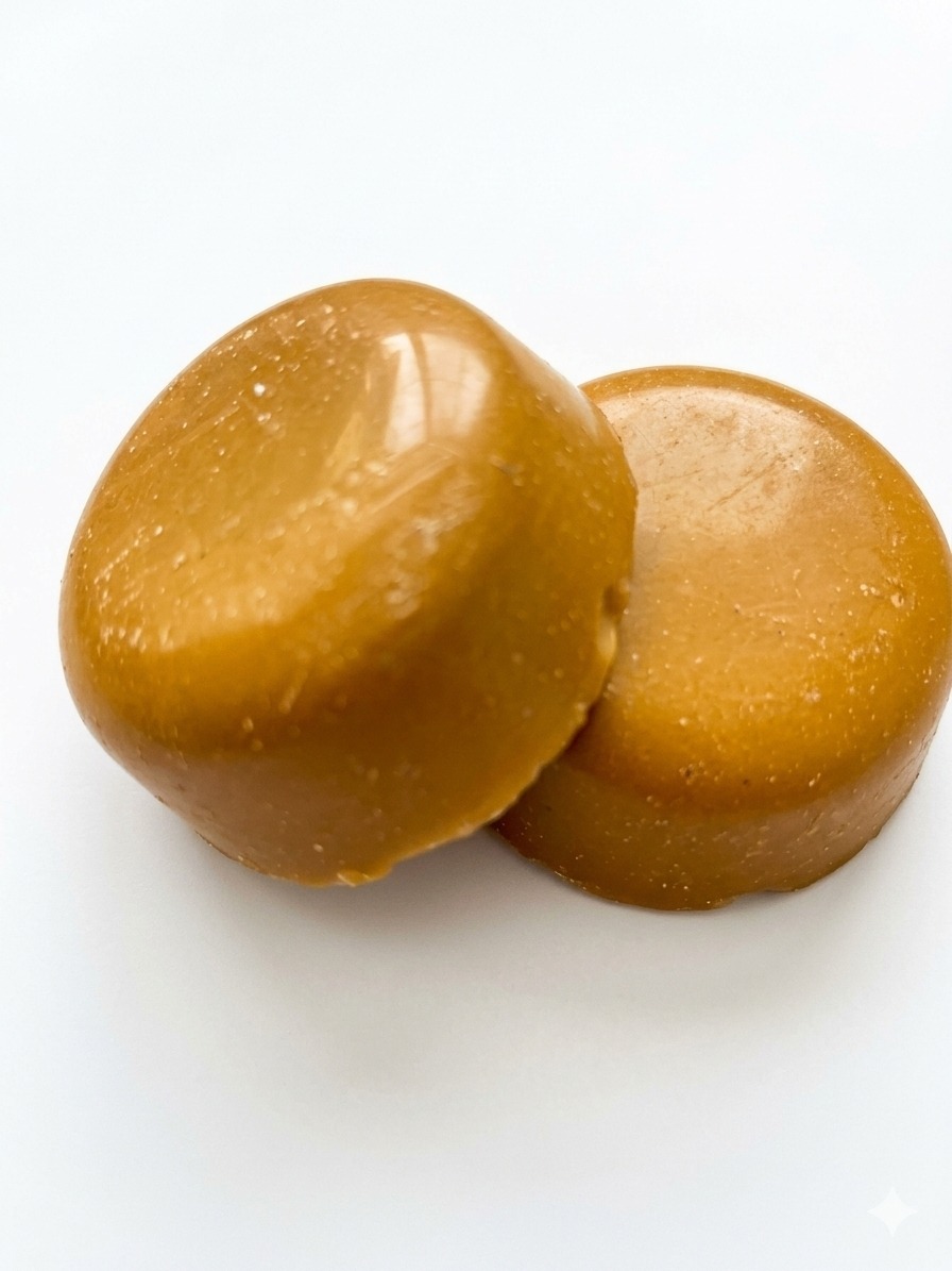 Refined shellac wax cake